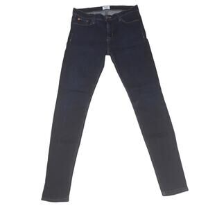 Revolve Hudson Jeans Nico‎ Super Skinny Ankle Chelsea Dark Wash Denim Pants 27
